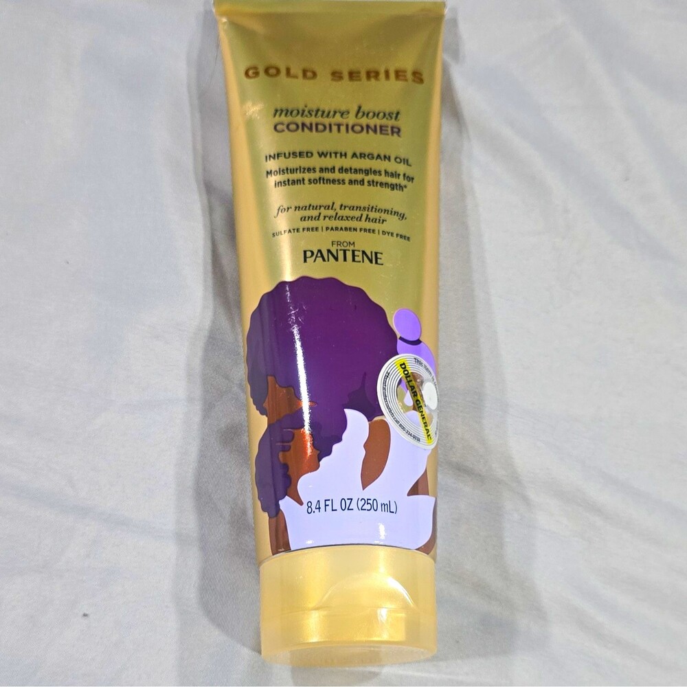 Pantene Gold Series Moisture Boost Conditioner Argan Oil Sulfate-Free 8.4 oz B20
